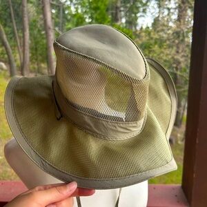 Olive Green Mesh Sun Hat